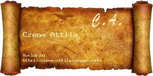 Czene Attila névjegykártya