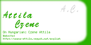 attila czene business card